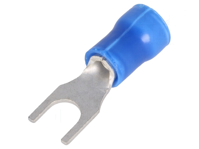 Uiteinde: vork; M4; Ø: 4,3mm; 1÷2,6mm2; klemmen; voor draad; vertind Uiteinde: vork; M4; Ø: 4,3mm; 1÷2,6mm2; klemmen; voor draad; vertind